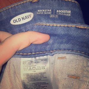 Old navy rockstar supper skinny jeans